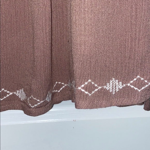 Hanger 221 Brown lace tribal pattern tank dress - Picture 3 of 8